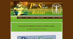 Desktop Screenshot of physio-sport-bektas.de