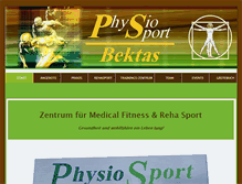 Tablet Screenshot of physio-sport-bektas.de